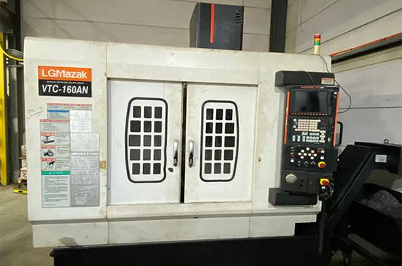 Mazak VTC-160AN vertical machining center in action